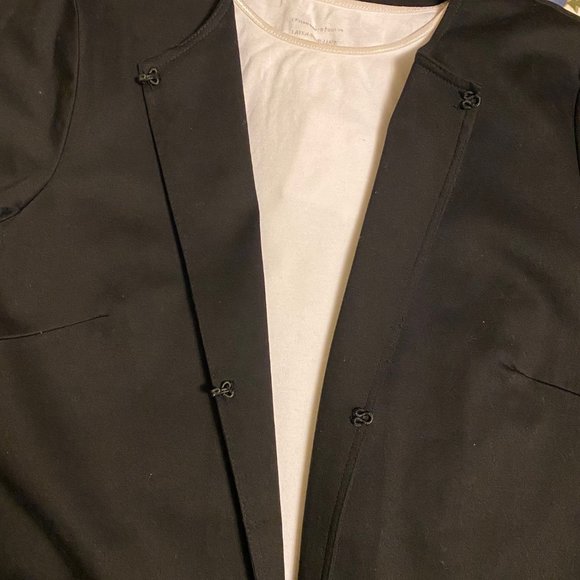 NEW Linnea by Louis Dell' Olio Dressy Black Decorated Cardi Jacket, Small NWT - Picture 11 of 14